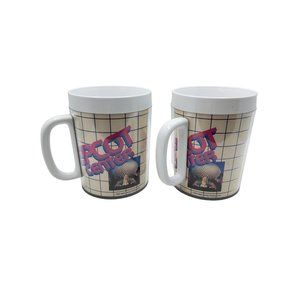 vintage pair 1982 disneys epcot center thermoserv handle cups souvenirs